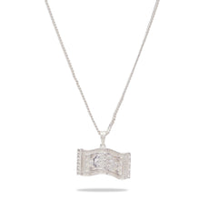 Load image into Gallery viewer, Sterling Silver Simulated Diamond 14K Gold Finish
